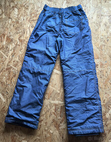 Lyžařské kalhoty / oteplovačky džínové barvy - 2
