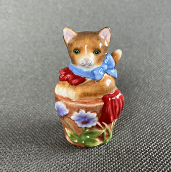 Hutschenreuther Porcelánová soška Koťátko 7.5 cm - 2