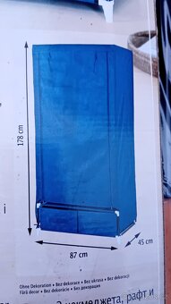 Skříň na šaty textilní. - 2