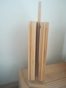 Bambusové prkénka 6ks + stojan. - 2