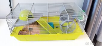 Klec Small Animals Erik šedo-zelená se šedou výbavou - 2
