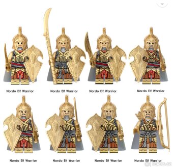 Figúrky pán prsteňov 1 (8ks) typ lego, nové - 2