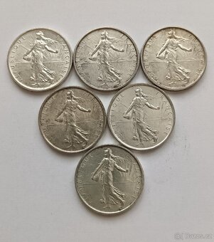 Stříbrné 5 Franky 1960,61,62,63,64,66 - Francie - 2