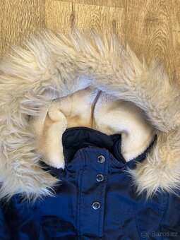 Teplá zimní bunda / parka vel. 134-140 - 2