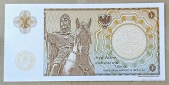 Pamětní bankovka Svatováclavský dukát - pouze 500 ks - 2