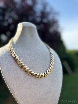 Zlaty řetěz PANCÍŘ - CUBAN CHAIN 51.4g 585 14k - 13mm - 2
