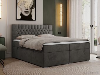Boxbed Boxspring 2 barvy Evelin 180x200cm Nová - 2