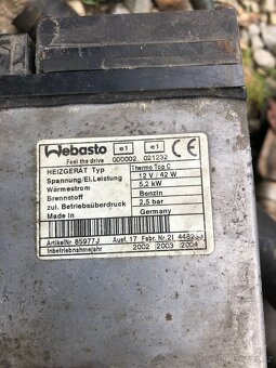 Nezávisle topení Webasto 5.2kw benzin - 2