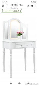 Toaletní stolek bílý - 2
