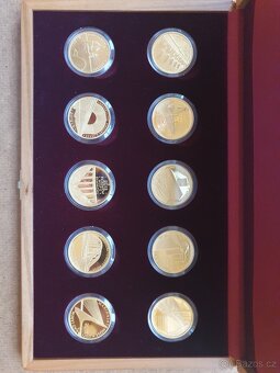 Zlatá mince ČNB most ve Stříbře BK - nebo Písku - 2