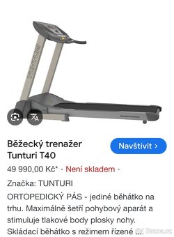 TUNTURI T40 profesionální běžecký pás - 2