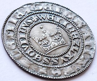 Václav II., pražský groš (1300–1305), přesná novoražba, Ag - 2