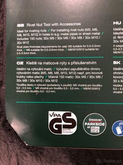 Kleště na maticové nýty s příslušenstvím Parkside - 2