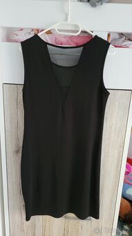 Černé krátké šaty, vel. L - 2