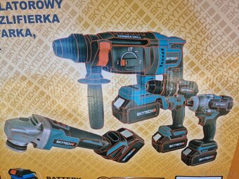 Sada aku nářadí 4v1 3x baterie - 2