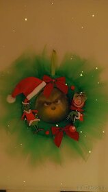 Vánoční závěsný věnec Grinch - 2
