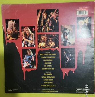 LP vinyl WASP - ... live in the RAW (1987 LP) - 2