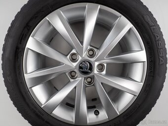 Škoda Octavia - Originání 16" alu kola - Zimní pneu - 2