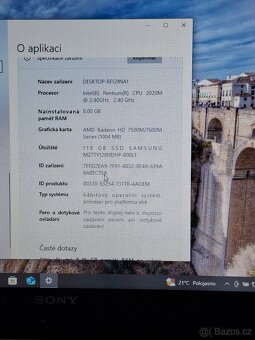 Prodám notebook Sony VAIO SVE1513 - 2