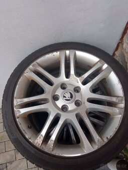 Disky hliníkové a pneu zimní 225/40 R 18 VXL škoda superb - 2
