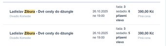 Ladislav Zibura – Dvě cesty do džungle - 26.10 Praha - 2