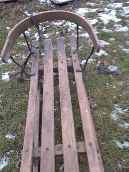 Retro  sáňky  velké - 2