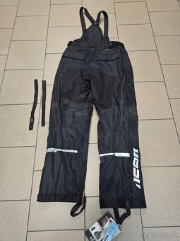 Pánské voděodolné motorkářské kalhoty Icon Patrol černé - 2