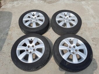 Sada alu kol originál OPEL, 6,5x16, 5x110, ET41; pneu 205/55 - 2