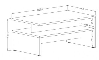 Konferenční stůl / Obývací set - 2