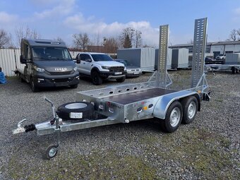 Přívěsný vozík 300x150cm, minibagr, 2700kg, nájezdy - 2