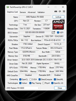 Sapphire RX 6600 Pulse 8GB GDDR6 – 1,5 roku záruka - 2