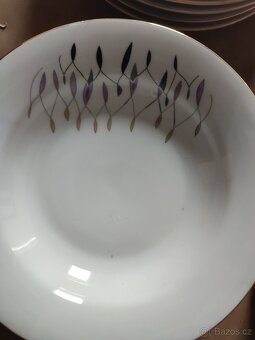 Retro nádobí retro talíře retro porcelán souprava - 2