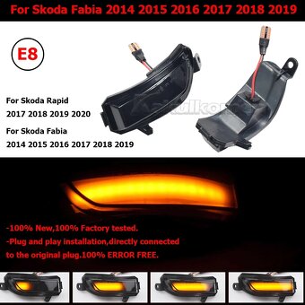 Dynamické blinkry Škoda Fabia Rapid 2014-2020 - 2