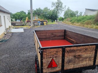 Sklopná vlečka malotraktor tk kobota iskei - 2