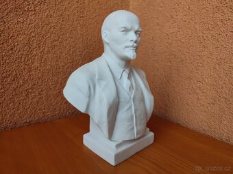 PORCELÁNOVÁ BUSTA V.I.LENINA značky LFZ, LOMONOSOV. - 2