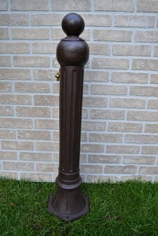 Zahradní kašna - vodovodní sloupek 96 cm -hnědý - 2