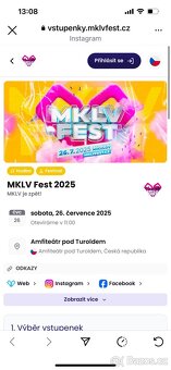 Vstupenka MKLV Fest 2025 - 2