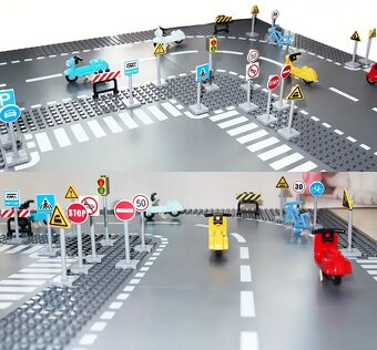 Lego dopravní značky - nové 18druhů - 2