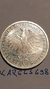Stříbrná 10 Marka – Pour le Merite, 1992 D Německo - 2