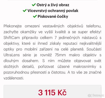 Shiftcam originální příslušenství pro focení mobilem - 2