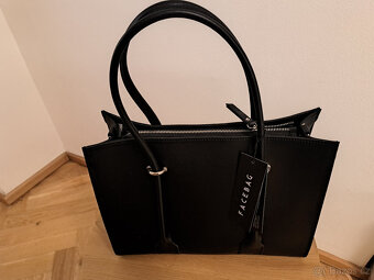 FACEBAG - Černá kožená kabelka - Český design, sleva - 2