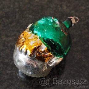 Retro vánoční dekorace ( hlava panáčka + zvonek) - 2