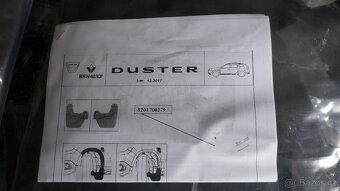 Prodám zástěrky kol Dacia Duster 12/2017 a více - 2
