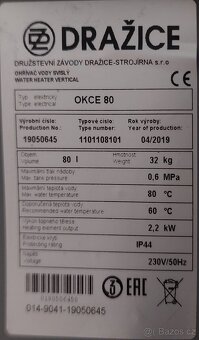 Ohřívač vody Dražice 80 L - 2
