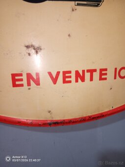 originál stará cedule AC svíčky - 2