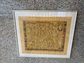Zarámované repliky historických map - 2