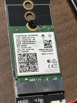 Adapter PCI do slotu M2 Nvme pro Wifi kartu - 2