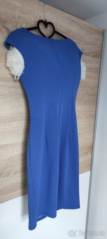 Comtessa - elegantní šaty modré, vel. S - 2