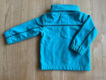 Softshell bunda s odnímatelnou kapucí, vel. 80 - 86 - 2