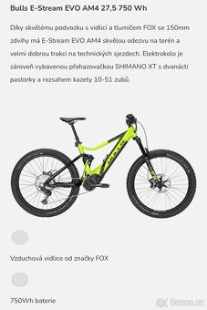 Bulls Evo E-stream AM 4 750Wh vel. XL naj. 350km - 2